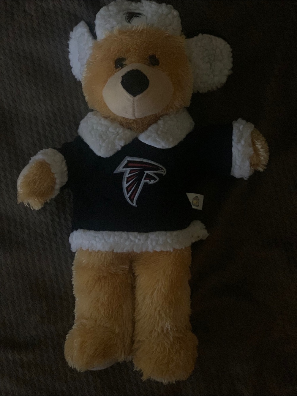 Good Stuff Atlanta Falcons Plush Teddy Bear in Sweater and matching hat - 16”